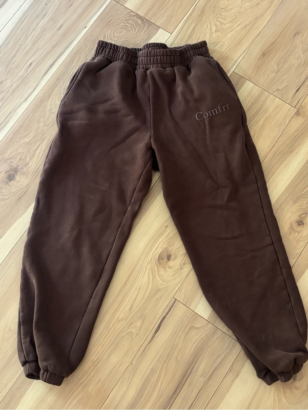 Comfrt Brown Fleece Joggers
